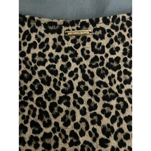 Michael Kors Women’s Animal Leopard Print Brown Dress Size Medium NWOT - Picture 4 of 4